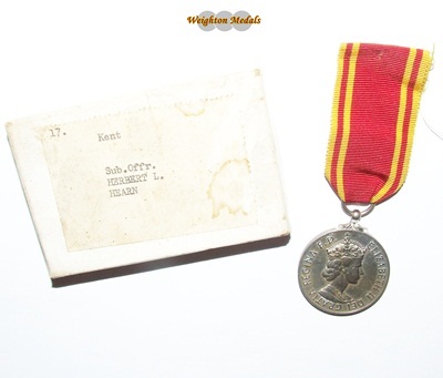 Fire Brigade Long Service Medal - H L HEARN